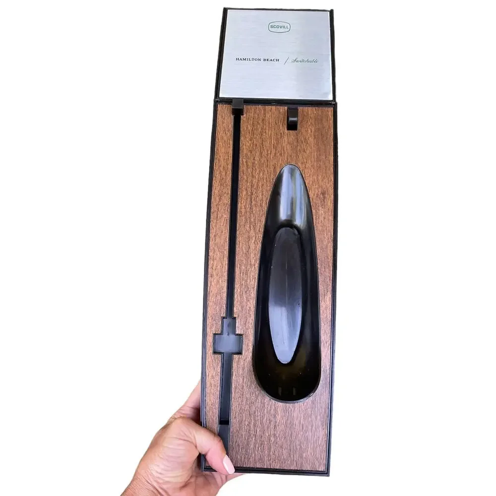 Vintage Hamilton Beach Electric Knife Avocado w/ Storage Tray Scovill 297A READ